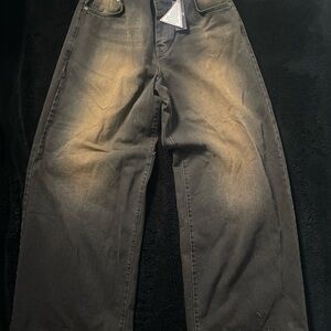 Boohoo Men's Washed Black Relaxed Jeans